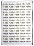 Load image into Gallery viewer, Largemouth bass fish tea towel
