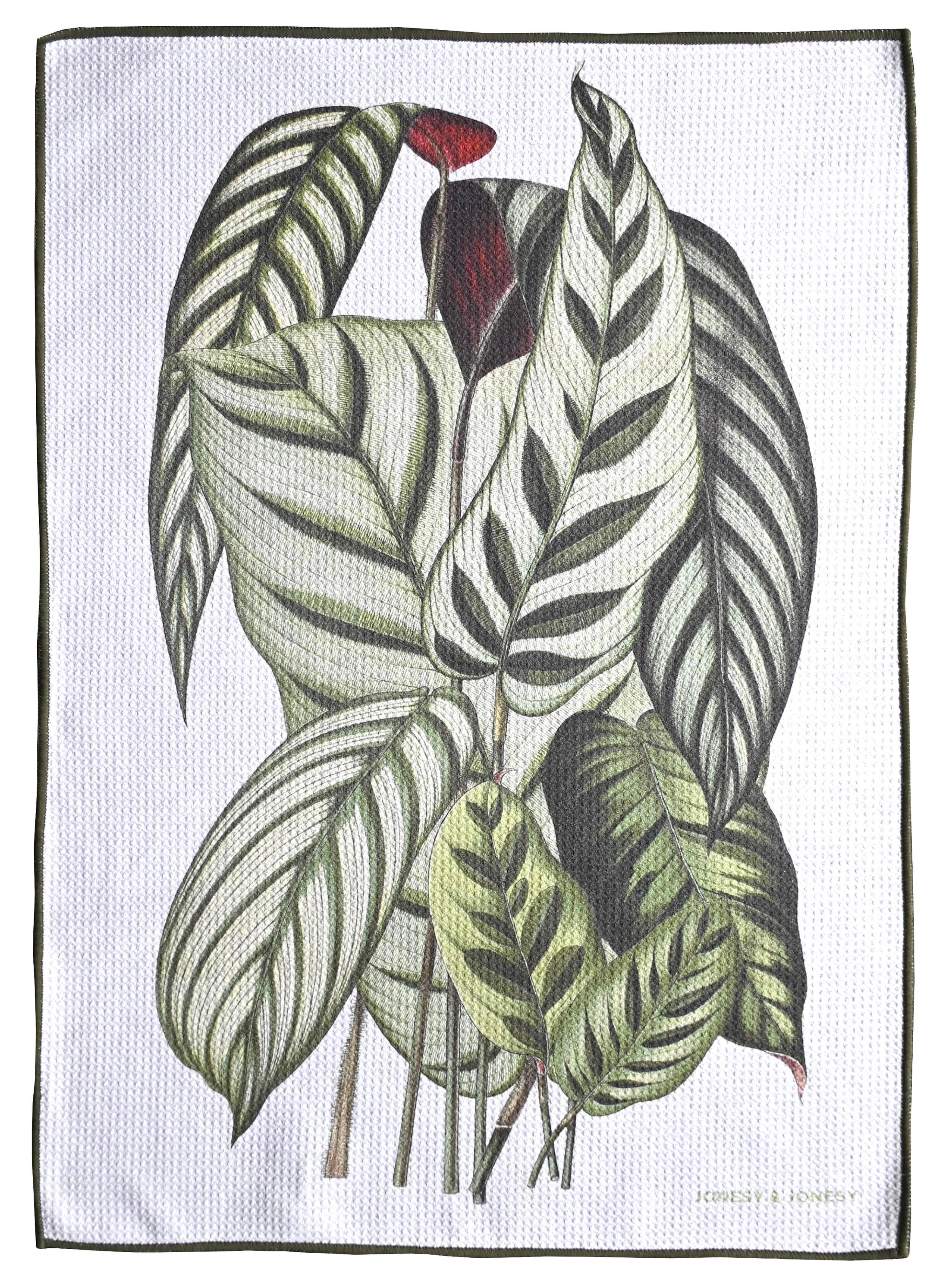 Indoor plant tea towel