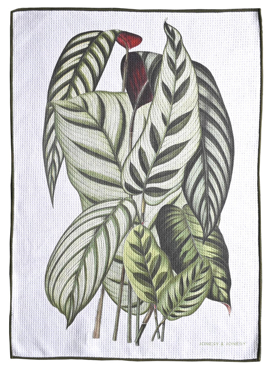 Indoor plant tea towel