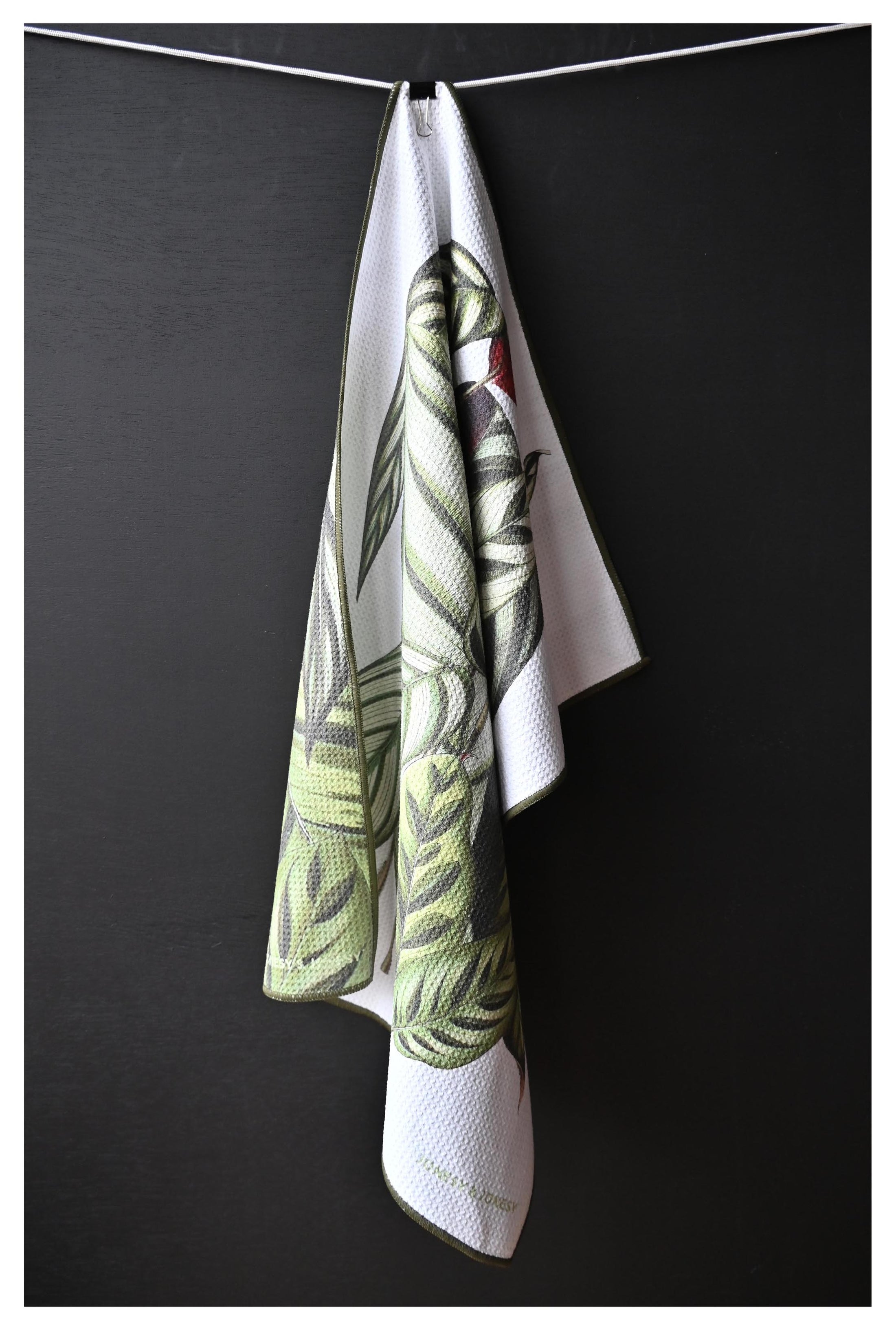 Indoor plant tea towel